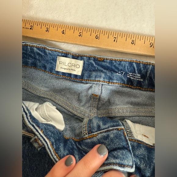 Anthropologie The Austyn High-Rise Cuffed Wide Leg Jeans by Pilcro - Picture 5 of 9